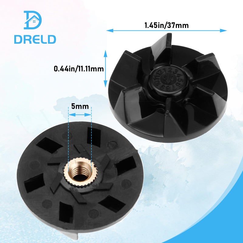 DRELD 2Pcs SPB7-20TXN Blender Blade Driver Clutch, Motor Coupling Gear Clutch Replacement for Cuisinart Blender BFP703 BFP-703 BFP703B BFP-703B BFP703CH BFP-703CH SPB-7 SPB7 SPB-7Bk - Image 3